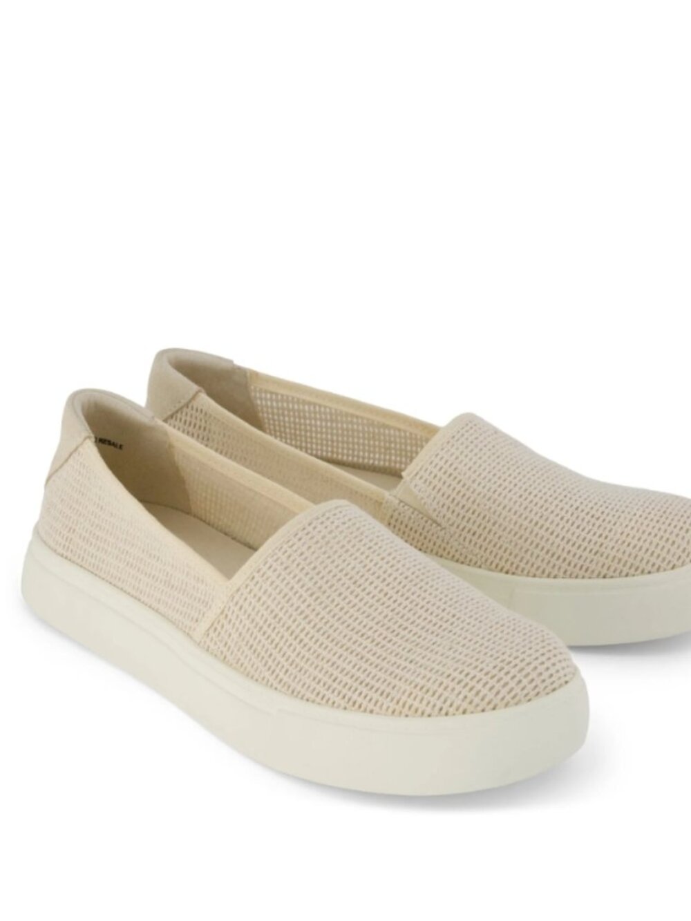 TOMS Kameron Slip-On Platform Sneakers – Natural Mesh – Size 9.5